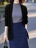 Blue Sweater Knitted Cardigan Spring Women 2025 New Korean Soft Languid Languid Wind Unique Super-Good-Looking