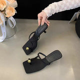 Trend Design Soft Soles Do Not Tired Side Head Heel High Heels New Korean Version Of The Set-Up Cool