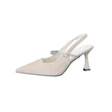 Heel Temperament Fashion High Heels Women Increase Thin Design Small Niche Sandals Women Wear Water Drilling Single