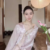 Summer New Chinese Style Pink Dress Improved Cheongsam Girl Young Girl Temperament High Feeling