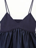 Blue Crop Top Women Knitted Tank Top Female Sleeveless Backless Sexy Tops Woman Ruffle Streetwear Y2k Corsets Tops