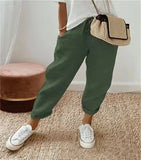 Cotton And Linen Solid Color Casual