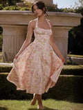 New High-End Women's Sexy Hanging Neck Broken Dress Dress Dress Dress Dress Dress