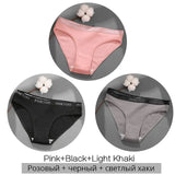 Women's Cotton Briefs Women's Panties Sexy Female Underpants Solid Color Panty Intimates Women Underwear M-2XL