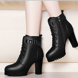 New 2025 Martin Boots Thick Heel Short Tube Women's Fashion