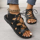Zingj Size Women's Shoes In The Summer Of 2024, The New Strapped Fish Mouth Flat-Soled Roman Shoes Leisure Women's