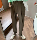 Suit Pants Spring Office Lady Long Trousers 2020 New Autumn Solid Slim High Waist Fashion Pant