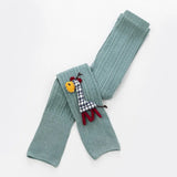 to 8 Years Spring Autum Cute Deer Girl Trousers High Quality Cotton Girls' Leggings Soft Knitted Pants for Children's
