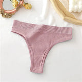 Seamless Women's Panties 9 Solid Color High Waisted Thongs Women Comfortable Women's Cotton Briefs Sexy Female