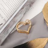 Women Girls Cute Heart Hollow Geometric Gold Alloy Hair Claws Sweet Headband Hair Clips Hairpins Fashion Hair
