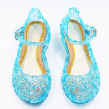 Kids Shoes for Girls Children Girls Shoes Butterfly Knot High Heel Princess Shoes Glitter Leather Party Dress