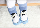 Indoor Sock Shoes Newborn Baby Socks Winter Thick Terry Cotton Baby Girl Sock with Rubber Soles Infant Animal Funny