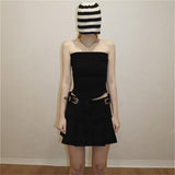 Summer New Women's Fashion Trend Pure Color Street Hot Girl With Chest Vest Outside The Top