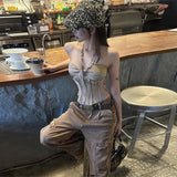 2025 Winter New Women's Hottie Design Feel Sleeveless Bra Set Up Sexy