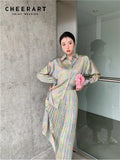 Aesthetic Oil Painting Floral Baggy Shirt Long Sleeve Button Up Shirt For Women Fashion Top And Blouse Autumn
