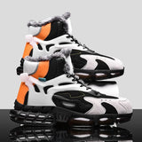 Winter Keep Warm Running Shoes Men Comfortable Trendy Sport Shoes Non-Slip Plush Sneakers Male Walking cotton-padd