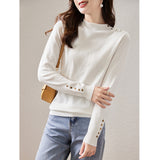 High Collar Knitting Bottom Shirt Female Autumn Winter Korean Version Of Foreign Style Inside The Loose Sweater To