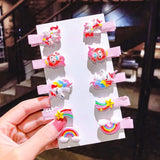 New Girls Cute Cartoon Ice Cream Unicorn Hair Clips Kids Lovely Hairpins Headband Barrettes Fashion Hair