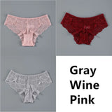 Sexy Women Lace Panties Underwear Seamless Transparent Panties Thongs Low Waist Hollow Briefs Solid Female Panty