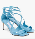 Burst Spring And Summer New Cross-Word Buckle Toe Fine Heel High Heels Jimmy Female