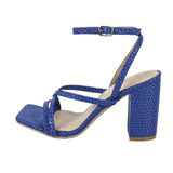 Ms. High-Heeled Sandals Square Head Thick Heel Toe Fashion And Simple Female High-Heeled