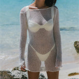 Knitted Sexy Beach Dress In Summer