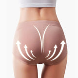 Seamless Panties Female Middle Waist Underwear Physiological Pants Crotch Cotton Briefs Honeycomb Embossed Warm