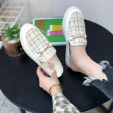 Zingj Semi-Slippers For Women's 2023 New Round Head Shoes With Muller Single Shoes, Ladies' Fashionable And Casual Baotou