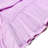 Lilac Deep Neck Corset Tube Mini Dress- Outfit
