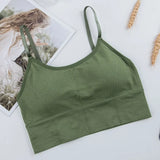 Bra Underwear Bas For Women Bralette Seamless Padded Bra Lingerie Cotton Wireless Fitness Tops Brassiere Bra Solid