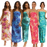 Zingj / Summer 2023 Sexy Hot Girl Flower Print Long Dress