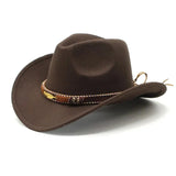 Women Vintage Cowboy Fluffy Hat with Rhinestone Ladies Girls Cowgirl Glitter Hat Cap Headwear for Fancy Dress Cosplay