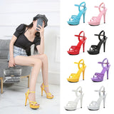 Zingj A Word With Sandal Female 2023 New Summer 13CM Joker Web Celebrity Sexy High Heels Fine