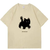 Aesthetic Black Cat Print Oversized T-shirtOutfit