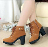 And Winter 2025 New High And Female Boots Cross-Tied With Short Boots And Martin