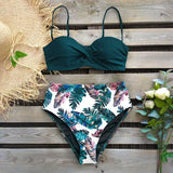 Bikini 2023 Female Swimsuit Women Swimwear Thong Push Up Bikinis Set High Waist Swimming Suits Ruffled Bathing