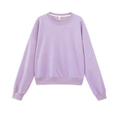2021 Green Sweatshirts sudaderas Pull femme Harajuku Candy Color Terry Hoodies Female