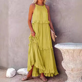 Hot New Summer Women's New Temperament Long Drag Skirt Skirt Dress