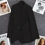 Blazer Women 2025 Spring And Autumn New Small One Buckle Fashion Trend Hitchhed Temperament Suit