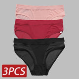 Seamless Hollow Out Women's Panties Women Briefs Transparent Low Waist Underwear Breathable Female Underpants Pantys