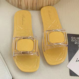 Female Summer House Women's Fashion Casual Korean Sandal Soft Home And Comfort Beach Flat Slippers For Women