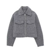 New Autumn / Winter 2024 Women's Street Fashion Tweed Short Jacket Coat W085 965237-Outfit