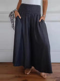 New Hot Women's Fashion Casual To Take Wide Legs Tight Waist Bandwidth