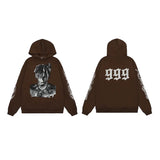 Brand Sweater Keel Smoke Couple Skull Men And Women Loose High Street Pure Cotton