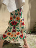 Floral Midi Print Skirt- Outfit