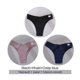 Cotton Brazilian Women's Panties V Waist G-String Underwear Women T Back Underpants Intimate Lingerie Women's