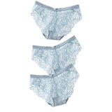 Sexy Lace Panties Soft Breathable Briefs Women Underwear Ladies Panty Transparent Low-Rise Underpants Lingerie Intimates