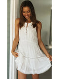 Black White Dress Summer Casual Loose Sleeveless Female Patchwork Lace Elegant Beach Party Dresses For Women Robe