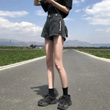 Fashion Summer Mini Casual High Waist Sexy Women's Jeans Short Pants Denim Shorts Distressed Hot Vintage Aesthetic