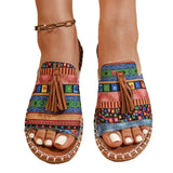 Asia's New Bohemian Tuple Flat Bottom Slippers Women Wear Celebrities Soft Bottom Beach Cold